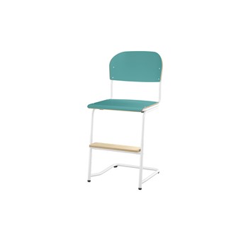Matte FSC BX -tuoli IK 45/63 cm, iso istuin, valkoinen jalusta