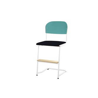 Matte FSC BX -tuoli IK 45/63 cm, iso istuin, valkoinen jalusta