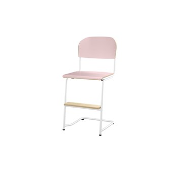 Matte FSC BX -tuoli IK 45/63 cm, iso istuin, valkoinen jalusta