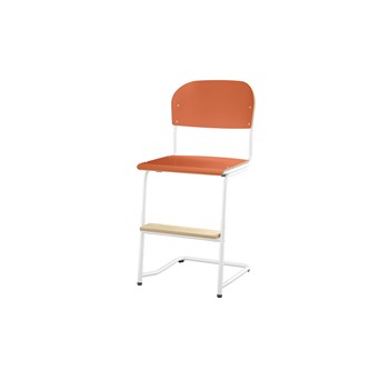 Matte FSC BX -tuoli IK 45/63 cm, iso istuin, valkoinen jalusta