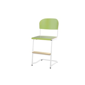 Matte FSC BX -tuoli IK 45/63 cm, iso istuin, valkoinen jalusta