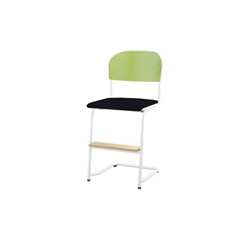 Matte FSC BX -tuoli IK 45/63 cm, iso istuin, valkoinen jalusta
