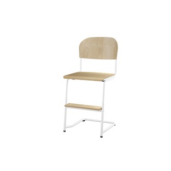 Matte FSC BX -tuoli IK 45/63 cm, iso istuin, valkoinen jalusta
