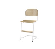 Matte FSC BX -tuoli IK 45/63 cm, iso istuin, valkoinen jalusta