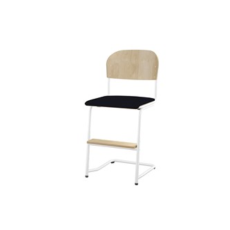 Matte FSC BX -tuoli IK 45/63 cm, iso istuin, valkoinen jalusta