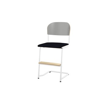 Matte FSC BX -tuoli IK 45/63 cm, iso istuin, valkoinen jalusta