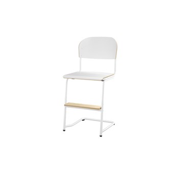 Matte FSC BX -tuoli IK 45/63 cm, iso istuin, valkoinen jalusta