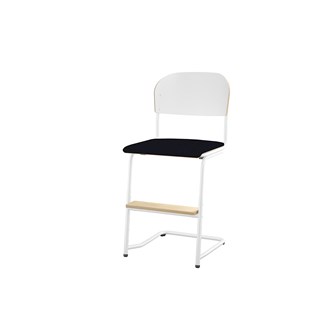 Matte BX -tuoli IK 45/63 cm, iso istuin, valkoinen jalusta