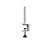 Kiiinnitystarvikkeet Enkel -pöytäsermiin, päälle asennus, L 100–140 cm, 2 kpl