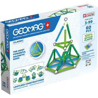 Geomag Classic, kierrätysmuovia, 60 osaa