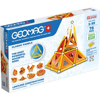 Geomag Classic paneelit, kierrätysmuovia, 78 osaa