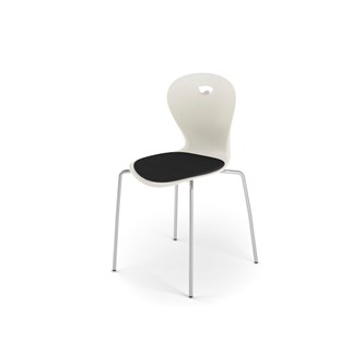 Karoline 4+ large-tuoli, ik 45 cm, hopea jalusta