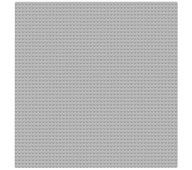 LEGO® rakennusalusta, harmaa, 2 kpl
