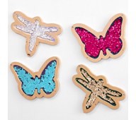 Paljettitaulut, hyönteiset, 4 kpl