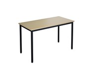 12:38 BX Pöytä Akustik Laminaatti, 120x60 cm, musta jalusta