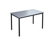12:38 BX Pöytä Akustik Laminaatti, 120x70 cm, musta jalusta