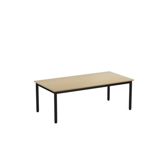 12:38 FSC BX Pöytä Akustik Optimal Laminat, 140x70 cm, musta jalusta