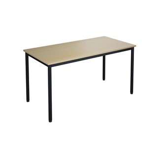 12:38 FSC BX Pöytä Akustik Optimal Laminat, 140x70 cm, musta jalusta