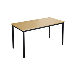 12:38 FSC BX Pöytä Akustik Optimal Laminat, 140x70 cm, musta jalusta