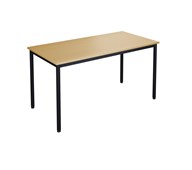 12:38 FSC BX Pöytä Akustik Optimal Laminat, 140x70 cm, musta jalusta