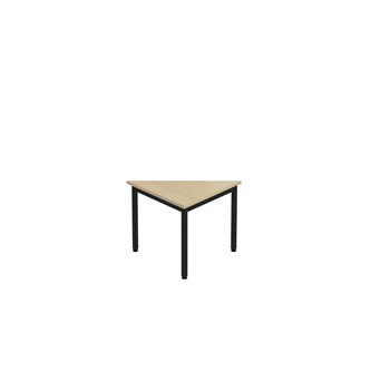 12:38 BX kolmiopöytä, 80x80x80 cm, suorat kulmat, musta jalusta