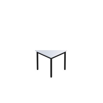 12:38 BX kolmiopöytä, 80x80x80 cm, suorat kulmat, musta jalusta