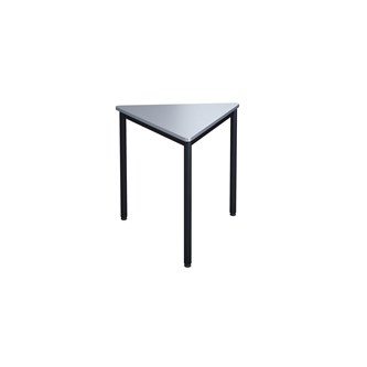 12:38 BX kolmiopöytä, 80x80x80 cm, pyöreät kulmat, musta jalusta
