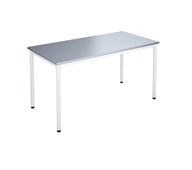 12:38 BX pöytä HT 140x80 cm, valkoinen jalusta