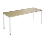 12:38 FSC BX Pöytä Akustik Optimal Laminat, 180x70 cm, valkoinen jalusta
