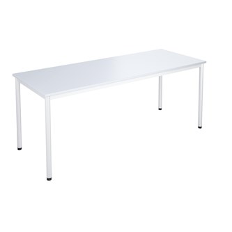 12:38 FSC BX Pöytä HT, 180x70 cm, valkoinen jalusta