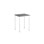 12:38 BX Pöytä Akustik Laminaatti, 70x60 cm, valkoinen jalusta