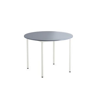 12:38 BX pöytä DL Ø 90 cm, valkoinen jalusta
