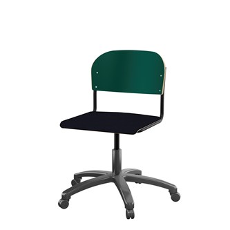 Matte FSC BX -tuoli kaasujousella, iso istuin, musta runko