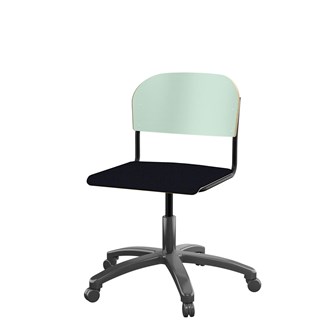 Matte FSC BX -tuoli kaasujousella, iso istuin, musta runko