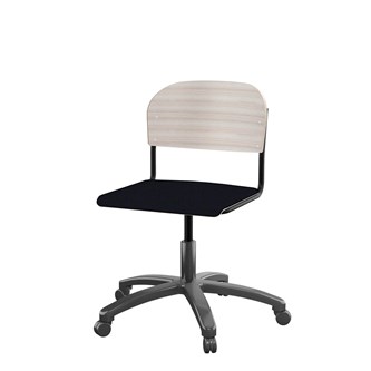 Matte FSC BX -tuoli kaasujousella, iso istuin, musta runko