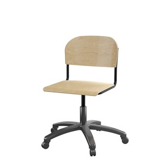 Matte FSC BX -tuoli kaasujousella, iso istuin, musta runko