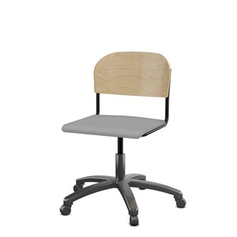 Matte FSC BX -tuoli kaasujousella, iso istuin, musta runko