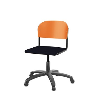 Matte FSC BX -tuoli kaasujousella, iso istuin, musta runko