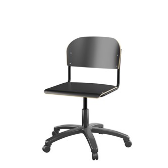 Matte FSC BX -tuoli kaasujousella, iso istuin, musta runko