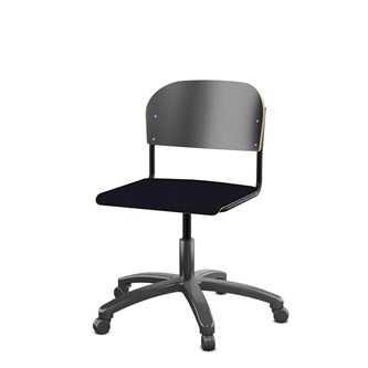 Matte FSC BX -tuoli kaasujousella, iso istuin, musta runko