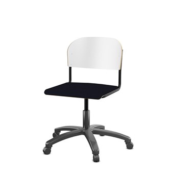 Matte FSC BX -tuoli kaasujousella, iso istuin, musta runko