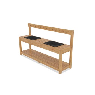 Urban-ulkokeittiö 3–6 -v., 160x40 cm K55/90 cm