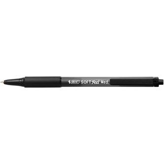 Kuulakärkikynä BIC Softfeel Clic Grip, 12 kpl
