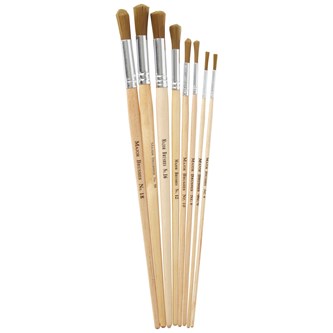 Synteettiset pyöreät siveltimet, 8 kpl