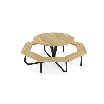 Rörvik piknik-pöytä, mäntyä, pyöreä ø120 K72 cm