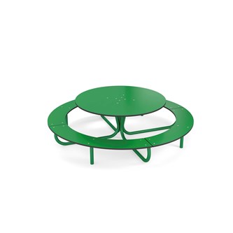 Rörvik piknik-pöytä, massiivilaminaattia, pyöreä ø120 K53 cm