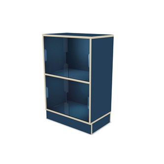 Fixa vitriinikaappi 2:2, sokkelilla, plexiliukuovet, S36/46 cm