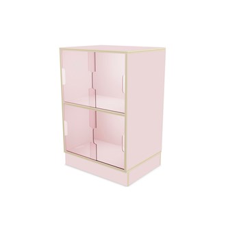 Fixa vitriinikaappi 2:2, sokkelilla, plexiliukuovet, S36/46 cm