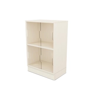 Fixa vitriinikaappi 2:2, sokkelilla, plexiliukuovet, S36/46 cm