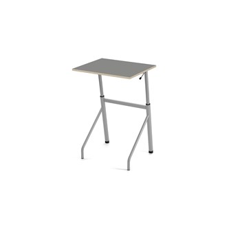 Altudo pöytä HPL 70x60 cm, hopea runko